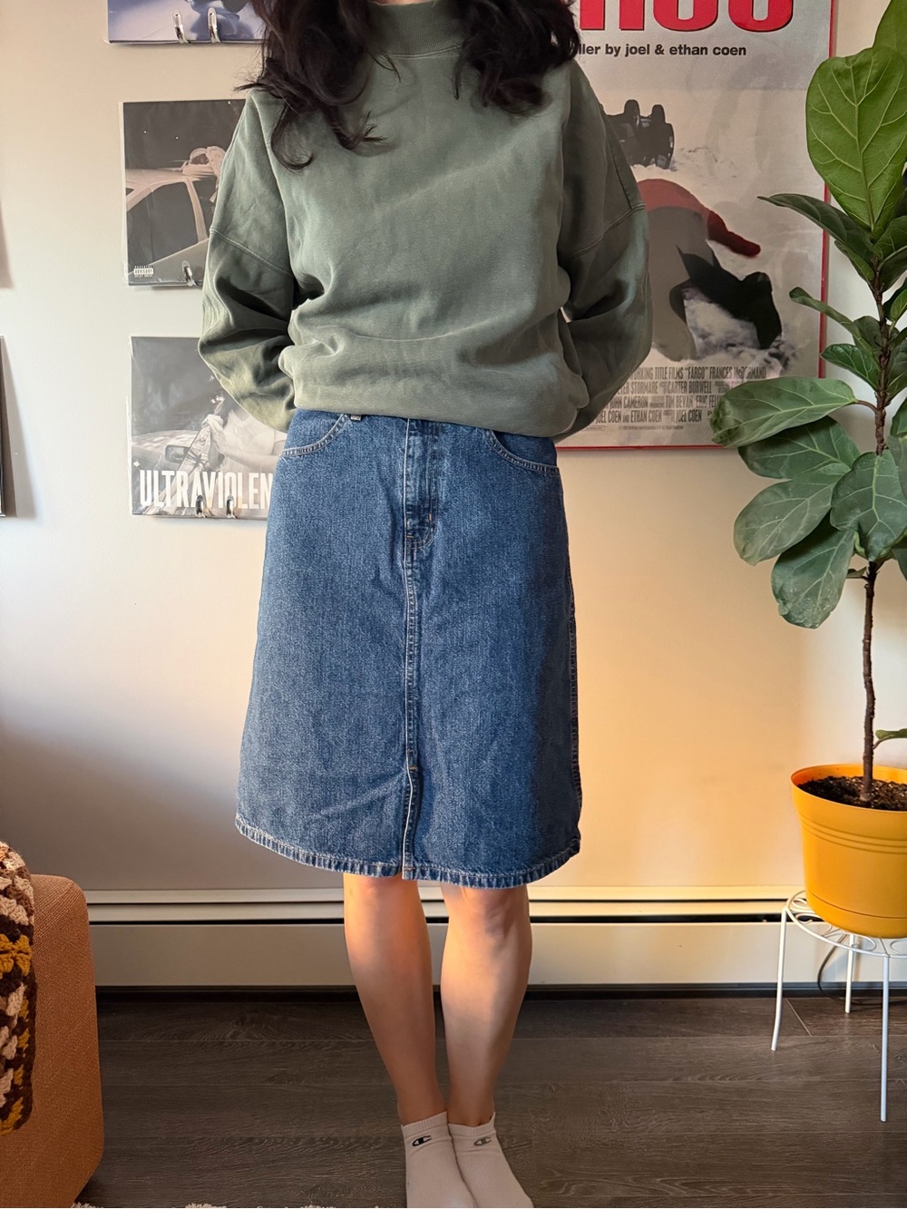 Vintage Eddie Bauer Denim Skirt